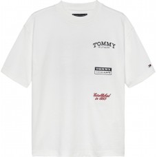 TOMMY HILFIGER μπλούζα παιδική KB0KB10058-YBR λευκή